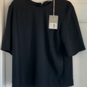 EVERLANE Black Boxy Fit Back Zipper